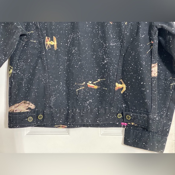 LEVI’S X STAR WARS Limited Edition BLACK DENIM JACKET Size MEDIUM VGC - Picture 14 of 16